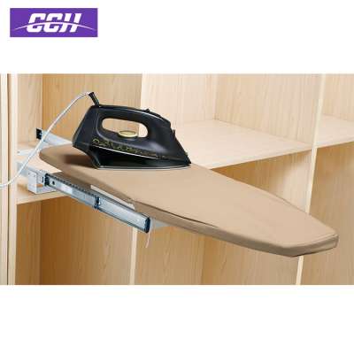 Metal Wooden folding ironing board for hotel Household wardrobe fittings